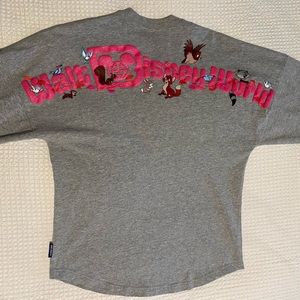 Walt Disney World Critters Spirit Jersey Women’s XS Gray Animals Pink Glitter